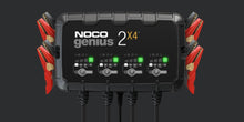 Genius 6V/12V 8-Amp Smart Battery Charger Battery Maintainer, and Battery Desulfator Max 30 Watts x 4 Banks NOCO GENIUS2X4