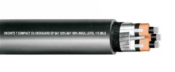 Okoguard Okoseal Type MV-105 15kV Shielded Power Cable - 1/0 AWG