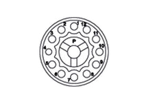 12 Pole signal plugs series 615 connector MAT01730634