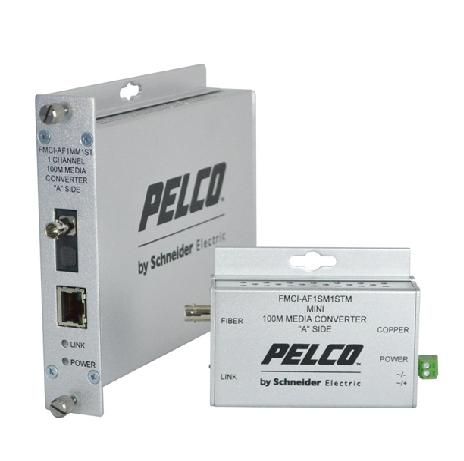 1 Channel Multi-Mode Fiber Media Converter-A ST Connector PELCO FMCI-AF1MM1ST