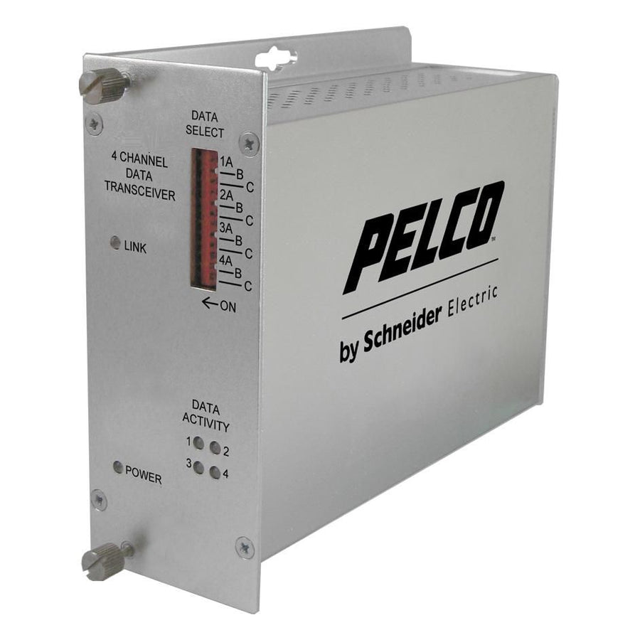 4 Channel ST Fiber Transmitter Bidirectional Data Multi-Mode PELCO FTD4M1ST