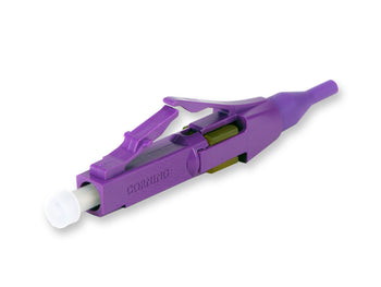 UniCam® Secure Keyed LC Connector 50 µm multimode (OM3/OM4/OM4 extended 10G distance) Violet CORNING 95-05X-KV