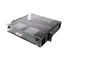 2 rack units holds 4 CCH connector panels Closet Connector Housing (CCH) CORNING CCH-02U