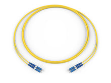 Fiber Optic Jumper 2 F LC Duplex to LC Duplex Zipcord Cable Standard Yellow Jacket 3M CORNING 040402G5116003M