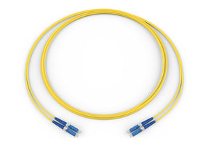 Fiber Optic Jumper 2 F LC Duplex to LC Duplex Zipcord Cable Standard Yellow Jacket 3M CORNING 040402G5116003M