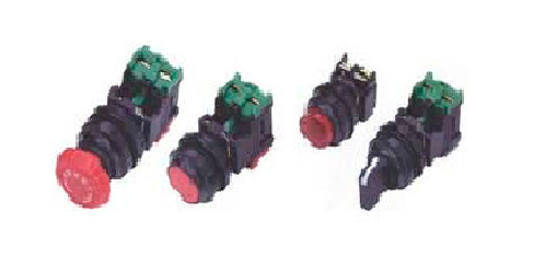 30mm Advance Controls Non Metal Non Lit 3 Pos Spring Return Knob Selec