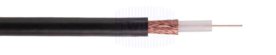 Alpha Wire PTFE Insulation Natural Tan Jacket SPC Braided Shield Coaxial Cable