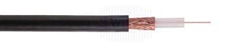 Alpha Wire 9055B 20 AWG Solid stranding PE Jacket Braid 1 Coax 1400V Manhattan Electrical Coaxial Cable