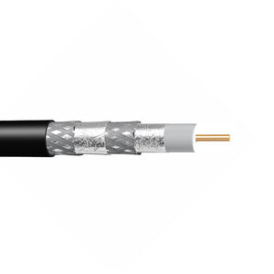 Alpha Wire Single Pair RG-6/U Foil/Braid Shielded 300V PE Insulation ControlNet Cable