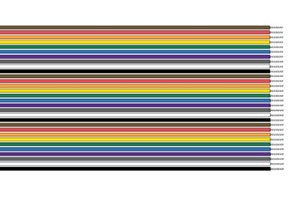 3505 Ribbon Cable - 22 AWG - 7/30 Stranding - 300/1000 Volts - 5 Elements