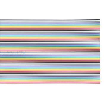 Alpha Wire 3583/9 28 AWG 9 Conductor Unshielded 300V Thermal Bonded Flat Ribbon Cable