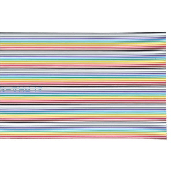 Alpha Wire 3583/37 28 AWG 37 Conductor Unshielded 300V Thermal Bonded Flat Ribbon Cable