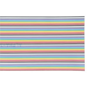 Alpha Wire 3583/9 28 AWG 9 Conductor Unshielded 300V Thermal Bonded Flat Ribbon Cable