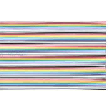 Alpha Wire 3531 22 AWG 15 Element 19/34 Stranding 150_600V PVC Insulation Hook Up Wire Ribbon Cable