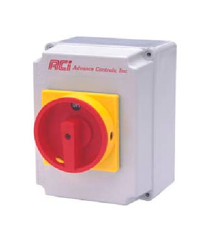 30 Amp Advance Controls Enclosed Disconnect Switch Class J Type 4x Plastic Enclosure 107711