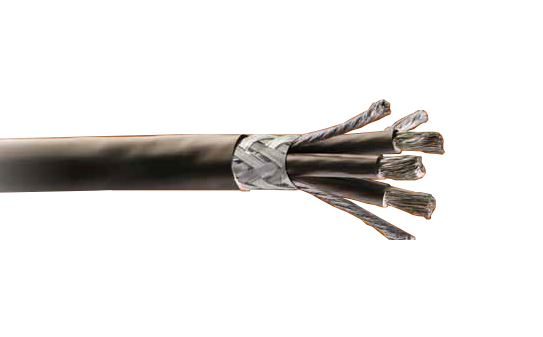 Alpha Wire VF16014 14 AWG 4 Conductor Foil/Braid XLPE Insulation 600/1000V Industrial Series V-Flex VFD Cable