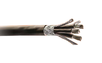 Alpha Wire VF16008 8 AWG 4 Conductor Foil/Braid XLPE Insulation 600/1000V Industrial Series V-Flex VFD Cable