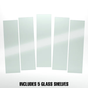 10"W x 36"L Tempered Glass Shelves Econoco SHGL1036 (Pack Of 5)