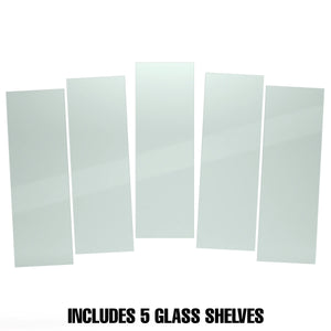 12"W x 36"L Tempered Glass Shelves Econoco SHGL1236 (Pack Of 5)