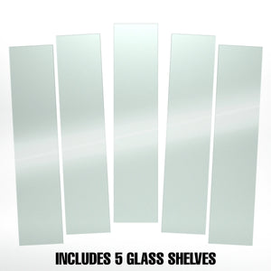 8"W x 36"L Tempered Glass Shelves Econoco SHGL836 (Pack Of 5)