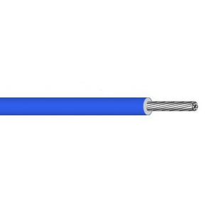 Alpha Wire 2843/1BL 26 AWG Solid stranding 250V 200C PTFE Insulation Blue Hook Up Wire Premium Cable