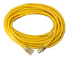 10 AWG 3 Conductor SJTW Yellow Heavy Duty Extension Cord Cable (100FT Cord)