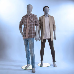 Male Mannequin - Oval Head, Arms at Side, Legs Slightly Bent Econoco UBM-1