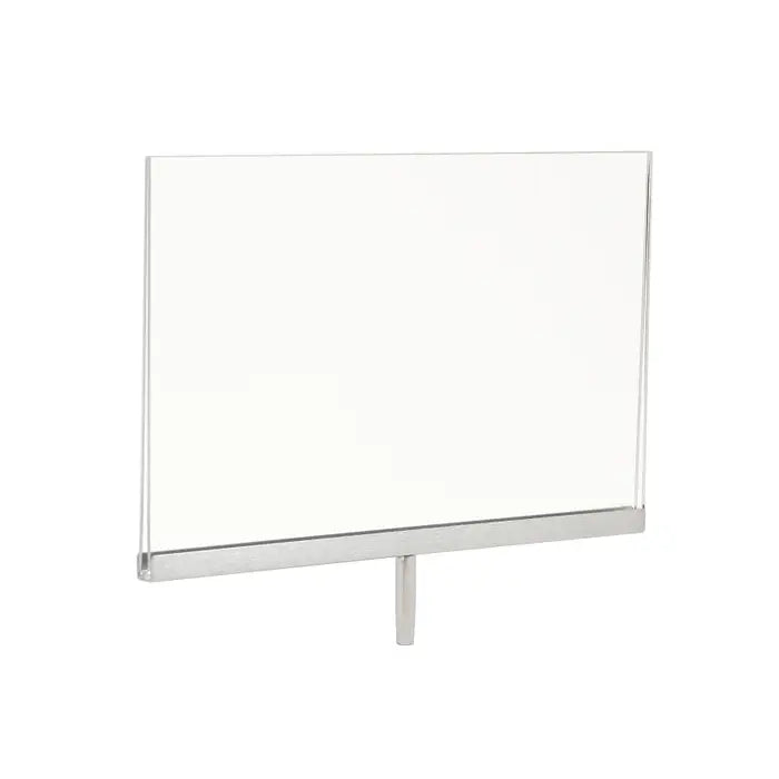 11''' Acrylic Sign Holder with Chrome Channel