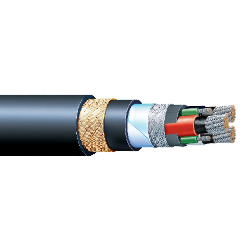 P-LSXTPO-BS3C2(OBS)VFD-2KV 2 AWG 3G x 6 IEEE 1580 Type LSXTPO Armored And Sheathed LSHF Flexible 2KV VFD Power Cable