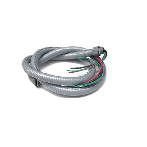 NMW1248381 NM 12 3/4&quot; x 48&quot; Electri Flexible Nonmetallic Conduits A/C Whips Straight And 90&ordm; Connector Rigid PVC