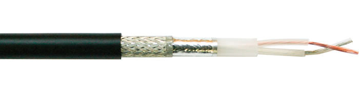 Alpha Wire M4158 16 AWG 2 Conductor 124 OHM Twinax Braid Shield PVC Jacket Coaxial Cable