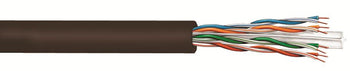 Commscope 8747204/10 23 AWG 4 Pair Black UltraMedia 7504 ETL Plenum Solid BC UTP Category6 Cable