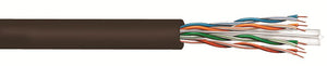 Commscope 4662504/10 23 AWG 4 Pair Teal UltraMedia 75N4 ETL Non Plenum Solid BC UTP Cat6 Cable