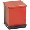 Red 16 Qt Step-On Can Detecto P-16R