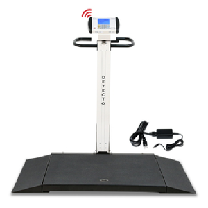 Portable Digital Folding Column Wheelchair Scale Detecto 6550-AC