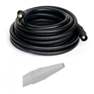 4/0 AWG 1C Type W Portable Round Power Cable Assembly With Cam-Lok Male/Female Ends, 50ft Lead