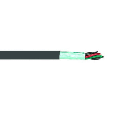 Alpha Wire 25106 22 AWG 6 Conductors SupraShield Premium Foil Braid 300V Xtra Guard-2 Abrasion Resistant PUR Cable