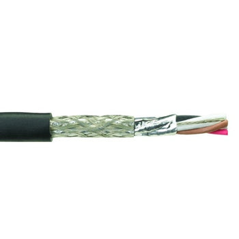 Alpha Wire 45132 18 AWG 2 Pair 300V SupraShield Premium Foil Braid TPE Insulation Xtra Guard 4 Performance Cable