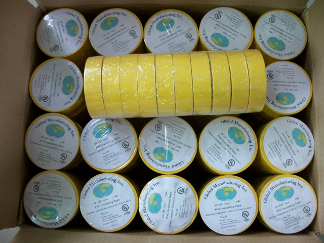 PVC Electrical Tape 3/4" x 60'  - Yellow