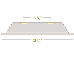 LED Recessed Lay-In Troffer 50W 2 - 4ft. boards 120-277VAC Custom MRK Plus Kits Lumens