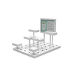 Modular Multi-Level Display Riser Kits Small Unit In Gloss White Finish Econoco ZNKIT1GW