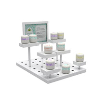 Modular Multi-Level Display Riser Kits Small Unit In Gloss White Finish Econoco ZNKIT1GW
