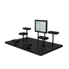 Modular Multi Level Display Riser Kits - Large Unit In High Gloss Black Finish Econoco ZNKIT2GB