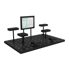 Modular Multi Level Display Riser Kits - Large Unit In High Gloss Black Finish Econoco ZNKIT2GB
