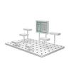 Modular Multi-Level Display Riser Kits - Large Unit In High Gloss White Finish Econoco ZNKIT2GW